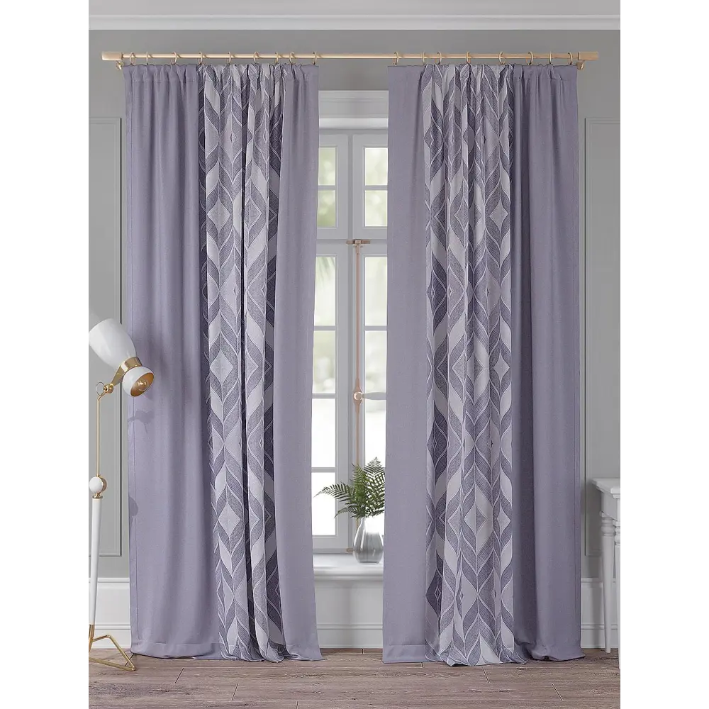 Фото Комплект штор Comfy Way Кинервис TD-958321 на шторной ленте, 260x150 см, цвет белый Фото Комплект штор Comfy Way Кинервис TD-958321 на шторной ленте, 260x150 см, цвет белый