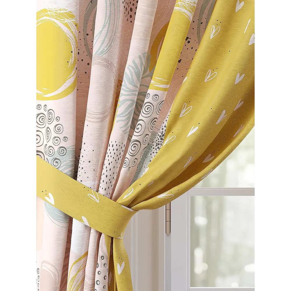 Фото 3 Комплект штор Comfy Way Минокивил TD-958342 на шторной ленте, 260x150 см, цвет разноцветный Фото 3 Комплект штор Comfy Way Минокивил TD-958342 на шторной ленте, 260x150 см, цвет разноцветный
