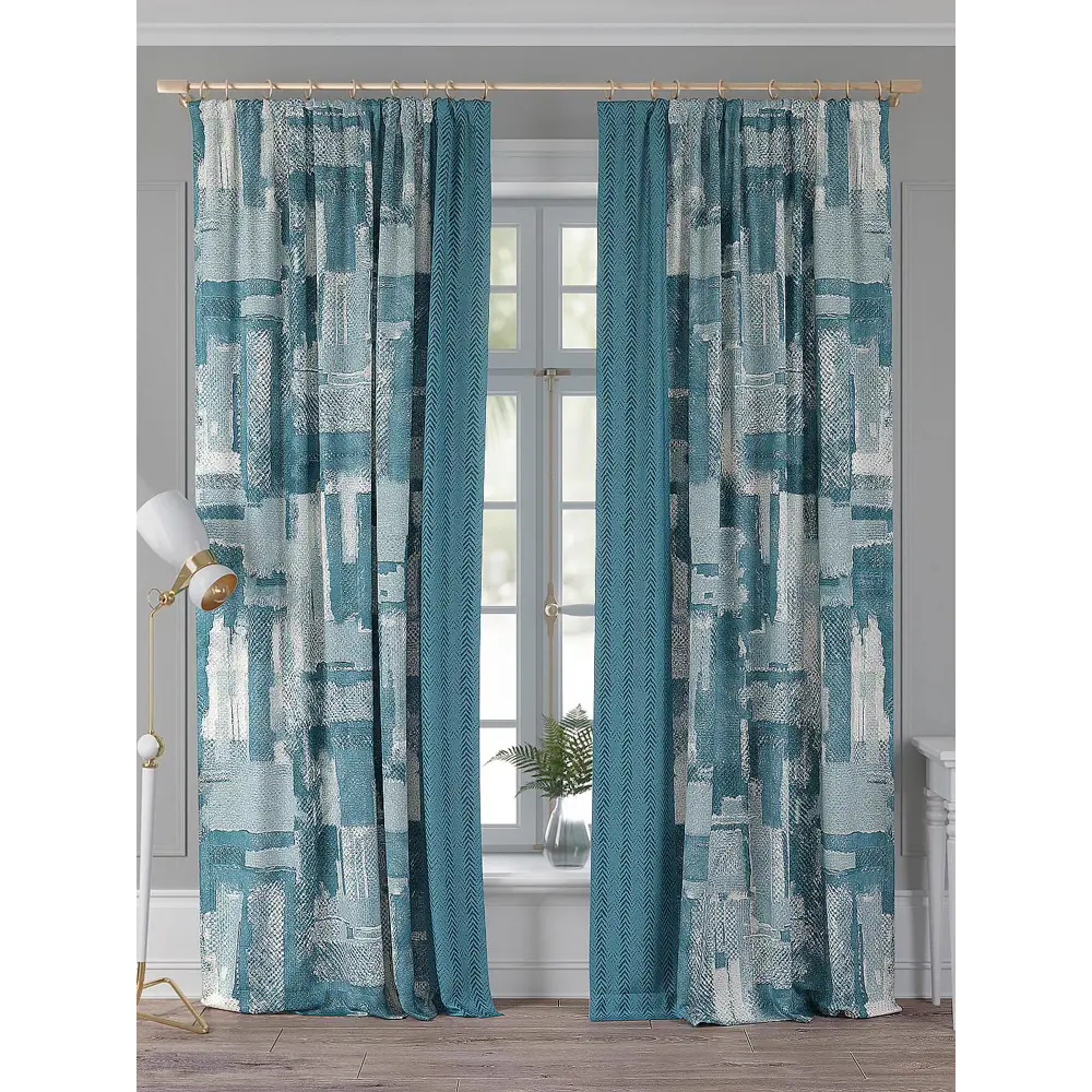Фото Комплект штор Comfy Way Нитионс TD-958354 на шторной ленте, 260x150 см, цвет белый Фото Комплект штор Comfy Way Нитионс TD-958354 на шторной ленте, 260x150 см, цвет белый