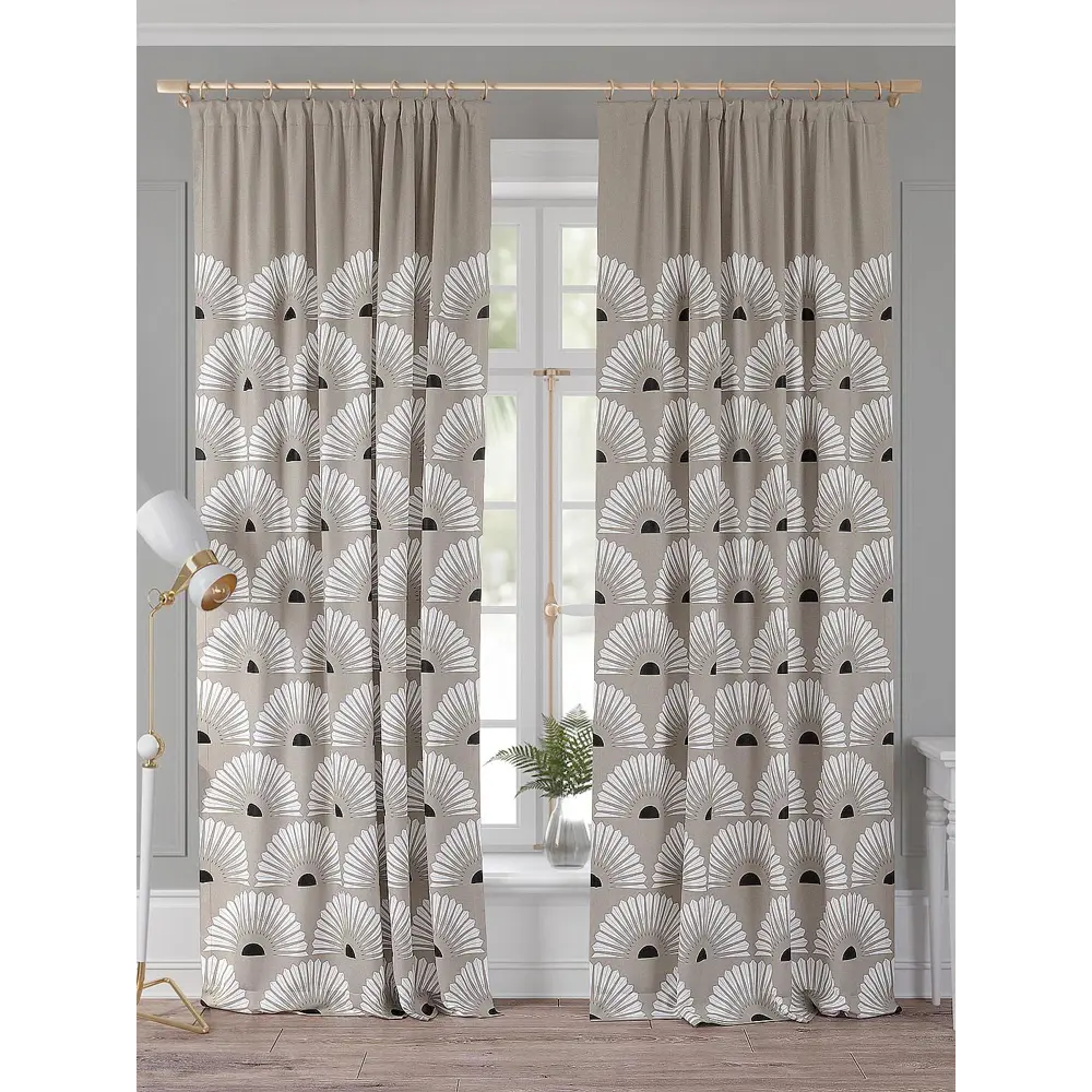 Фото Комплект штор Comfy Way Рамикорс TD-958382 на шторной ленте, 260x150 см, цвет разноцветный Фото Комплект штор Comfy Way Рамикорс TD-958382 на шторной ленте, 260x150 см, цвет разноцветный