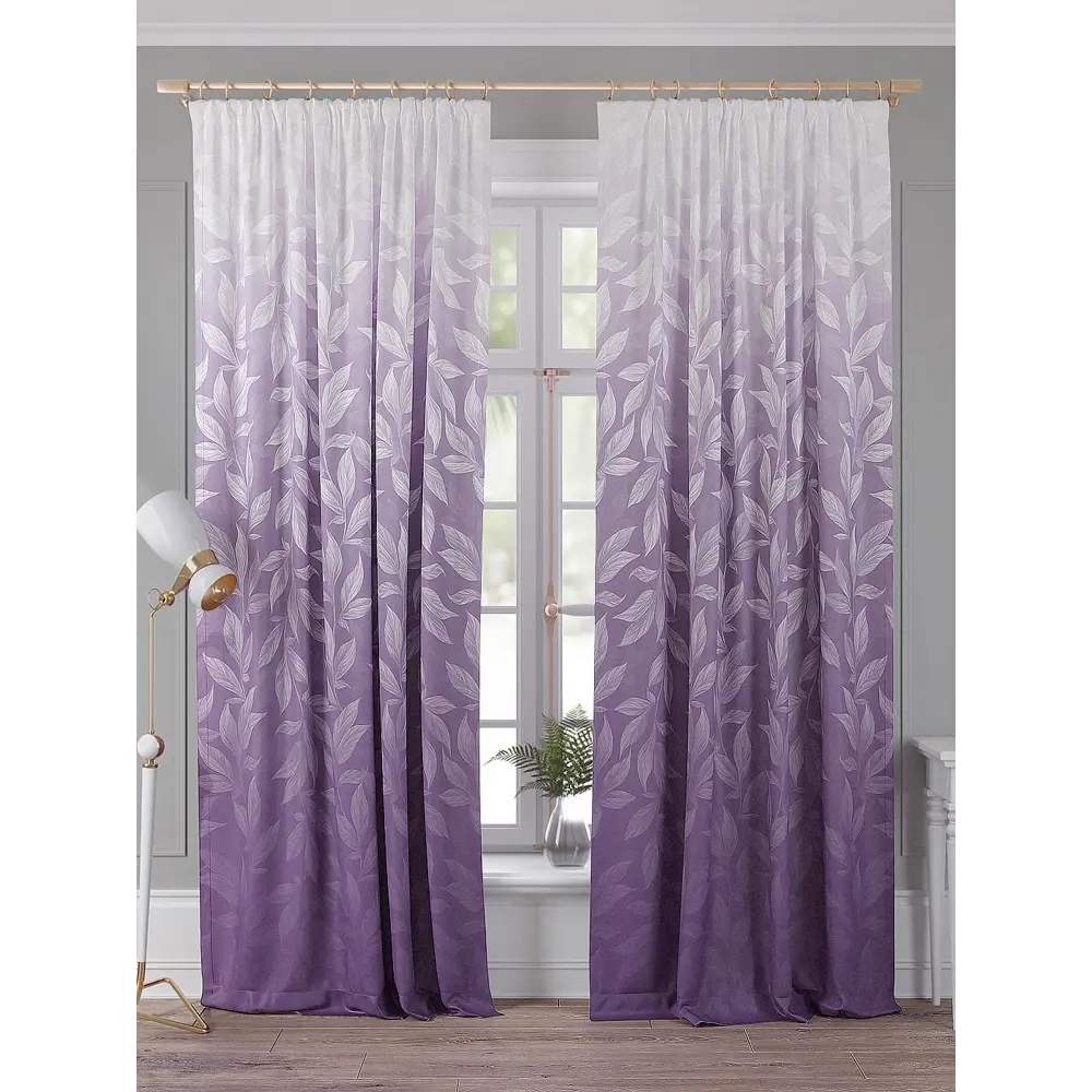Фото Комплект штор Comfy Way Виринет TD-958418 на шторной ленте, 260x150 см, цвет белый Фото Комплект штор Comfy Way Виринет TD-958418 на шторной ленте, 260x150 см, цвет белый