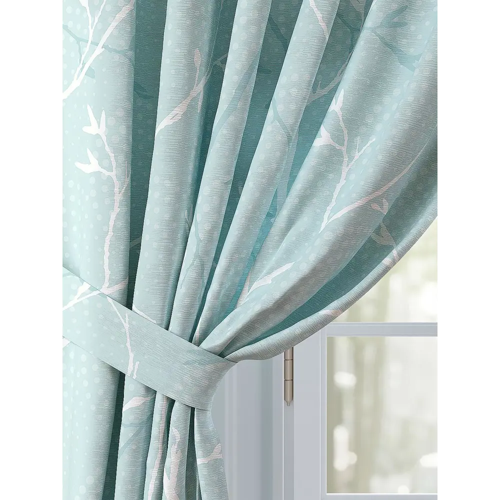 Фото 3 Комплект штор Comfy Way Риморикс TD-958424 на шторной ленте, 260x150 см, цвет белый Фото 3 Комплект штор Comfy Way Риморикс TD-958424 на шторной ленте, 260x150 см, цвет белый
