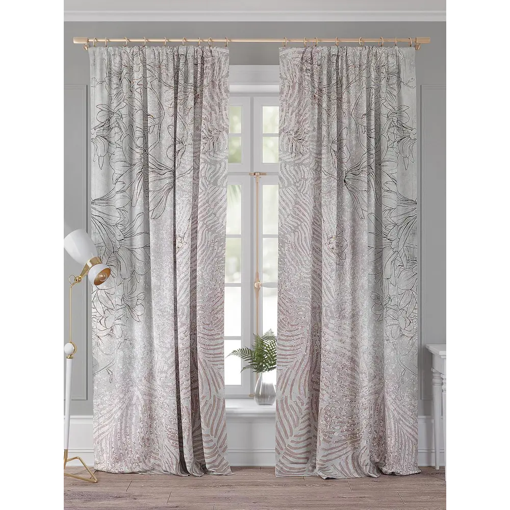 Фото Комплект штор Comfy Way Докронс TD-958427 на шторной ленте, 260x150 см, цвет разноцветный Фото Комплект штор Comfy Way Докронс TD-958427 на шторной ленте, 260x150 см, цвет разноцветный