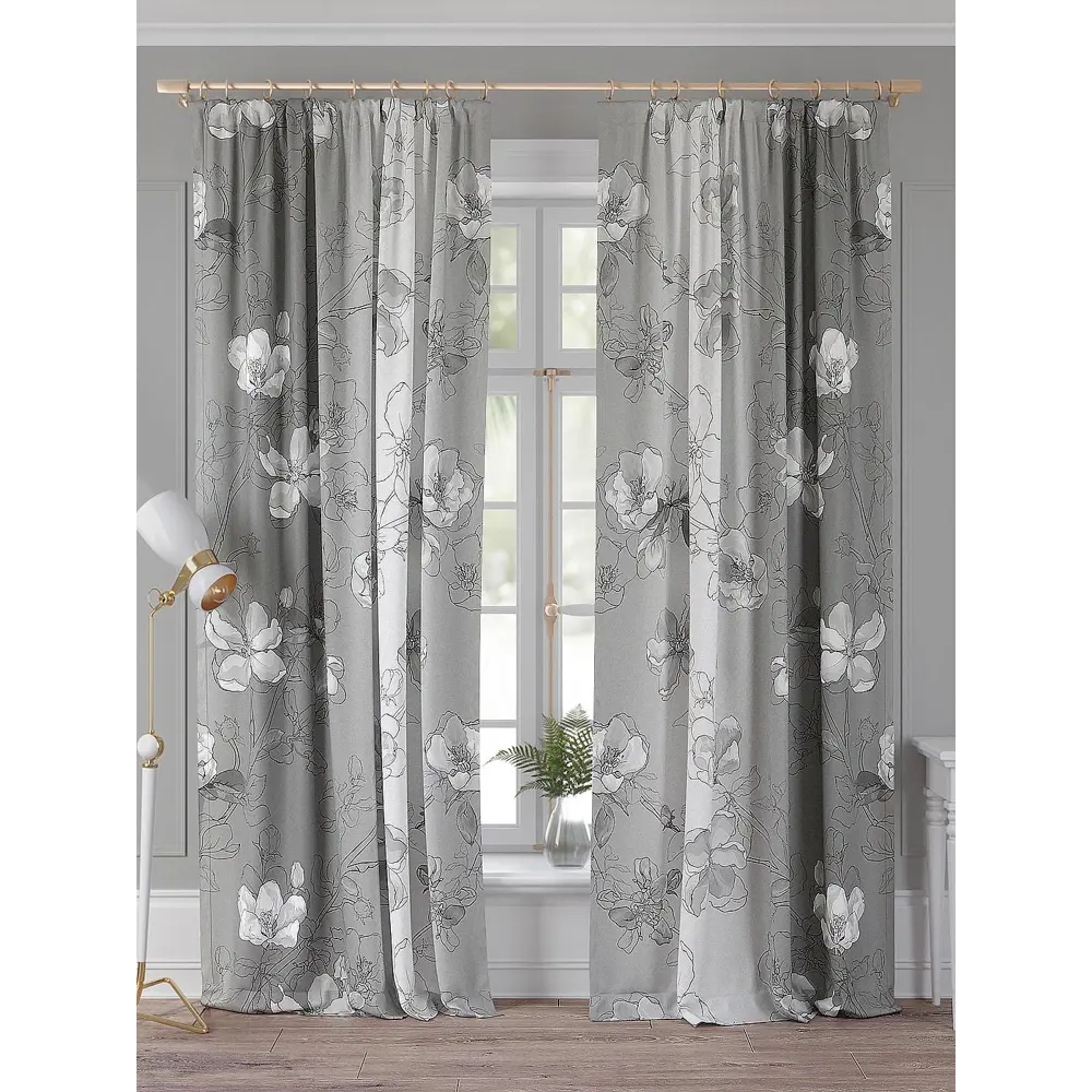 Фото Комплект штор Comfy Way Римиронк TD-958430 на шторной ленте, 260x150 см, цвет разноцветный Фото Комплект штор Comfy Way Римиронк TD-958430 на шторной ленте, 260x150 см, цвет разноцветный