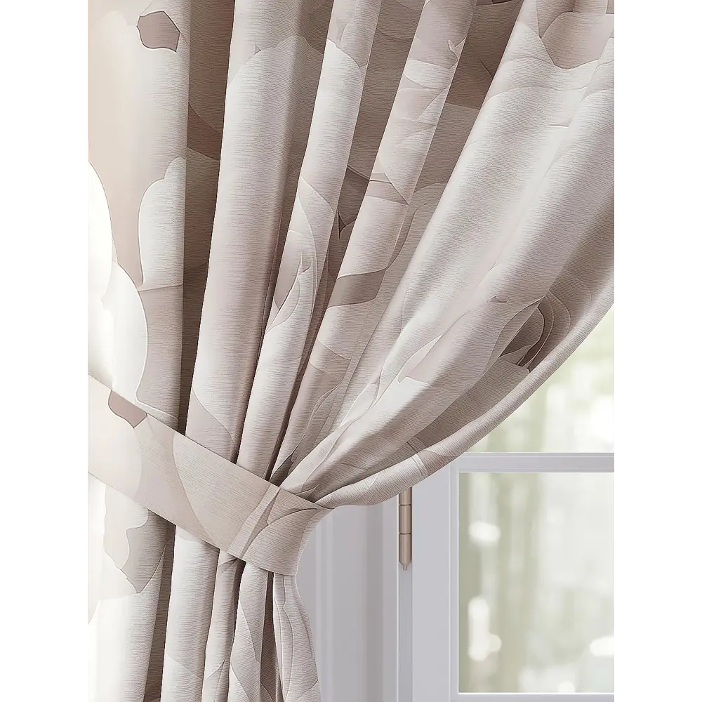 Фото 3 Комплект штор Comfy Way Норфорск TD-958436 на шторной ленте, 260x150 см, цвет бежевый Фото 3 Комплект штор Comfy Way Норфорск TD-958436 на шторной ленте, 260x150 см, цвет бежевый