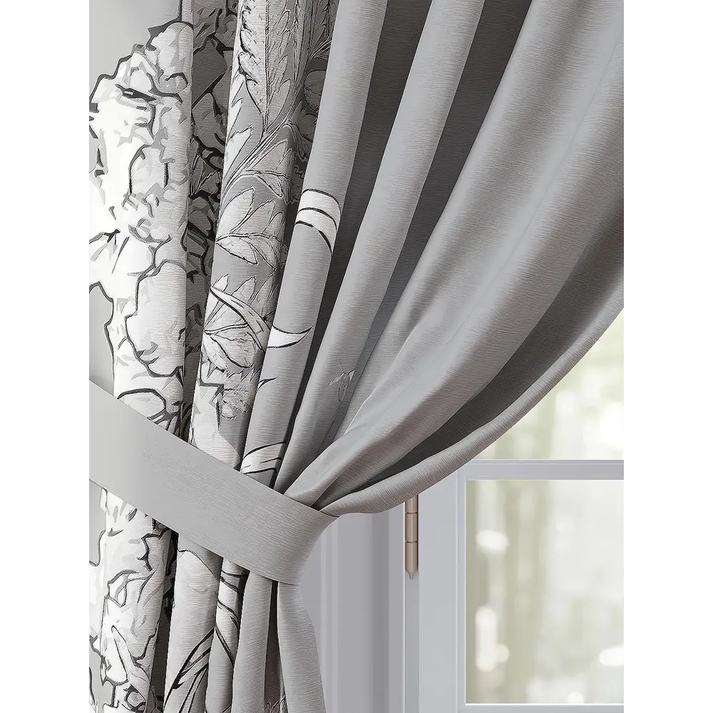 Фото 3 Комплект штор Comfy Way Геролирс TD-958437 на шторной ленте, 260x150 см, цвет разноцветный Фото 3 Комплект штор Comfy Way Геролирс TD-958437 на шторной ленте, 260x150 см, цвет разноцветный