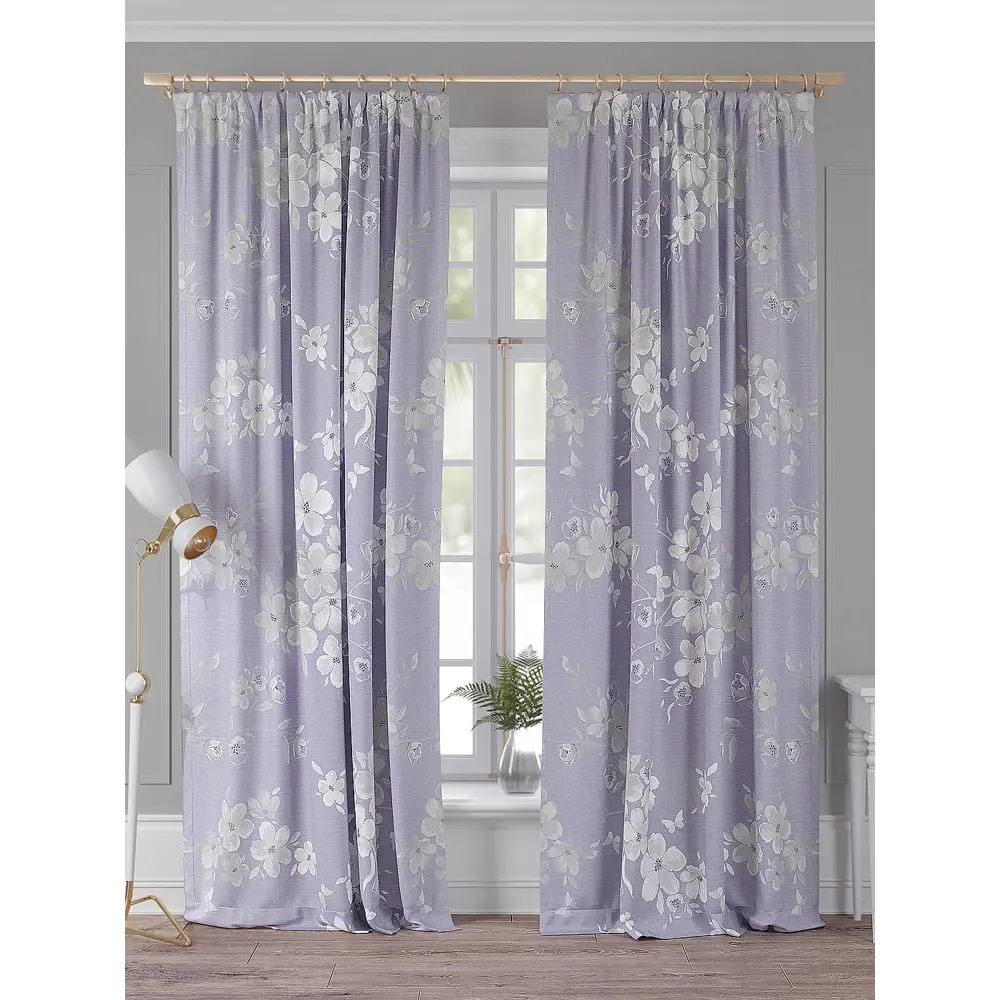 Фото Комплект штор Comfy Way Нерокирс TD-958439 на шторной ленте, 260x150 см, цвет разноцветный Фото Комплект штор Comfy Way Нерокирс TD-958439 на шторной ленте, 260x150 см, цвет разноцветный