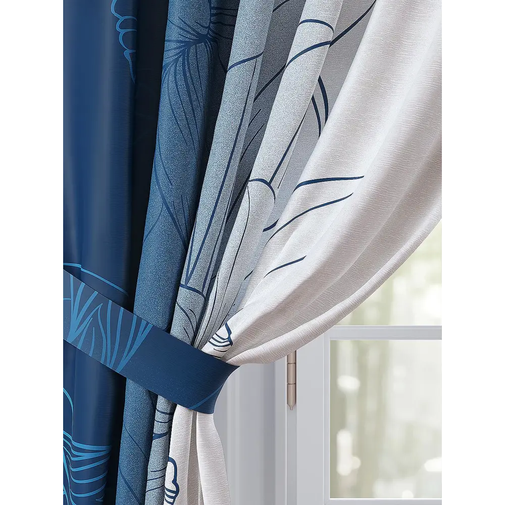 Фото 3 Комплект штор Comfy Way Гениренс TD-958453 на шторной ленте, 260x150 см, цвет разноцветный Фото 3 Комплект штор Comfy Way Гениренс TD-958453 на шторной ленте, 260x150 см, цвет разноцветный