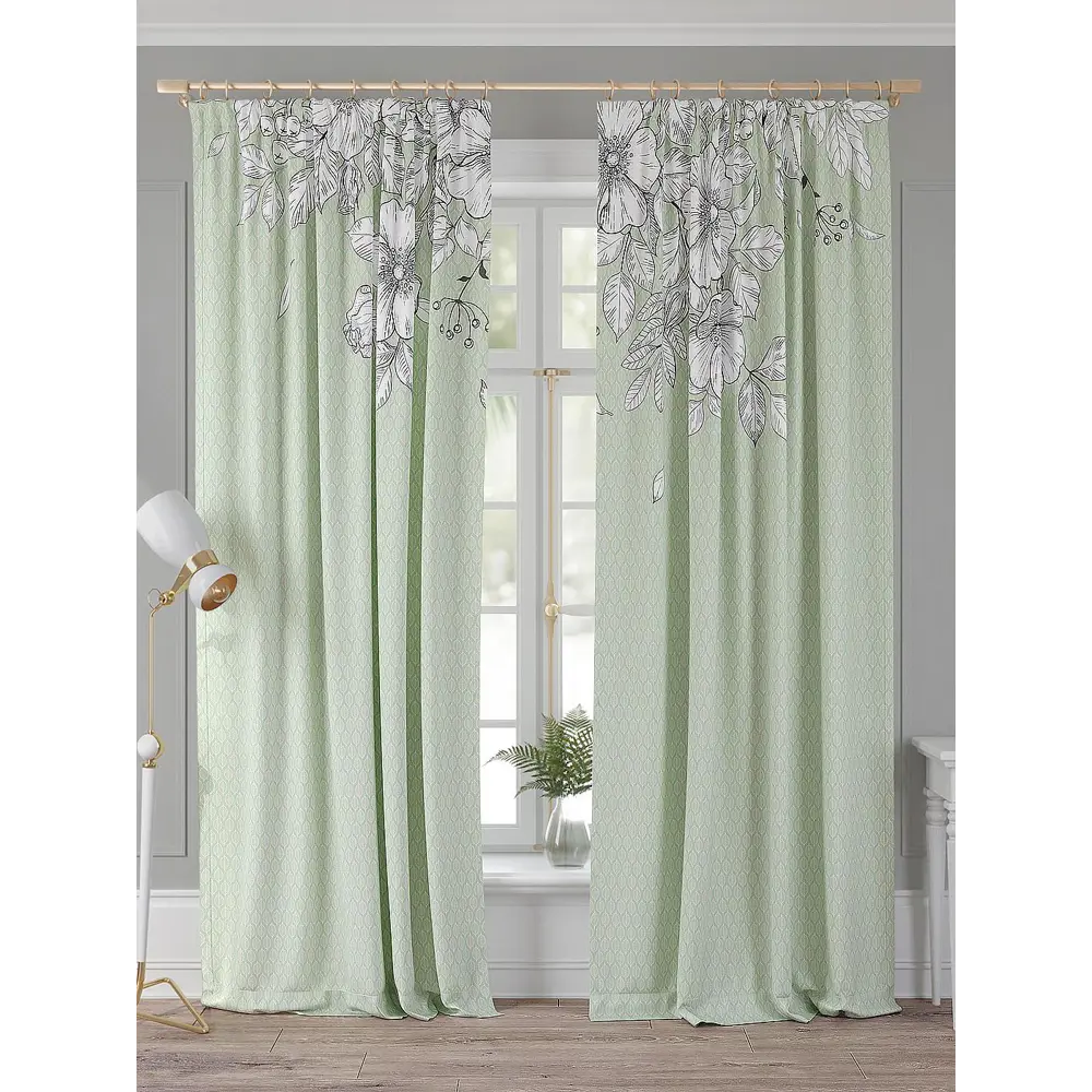 Фото Комплект штор Comfy Way Гнимонкис TD-958463 на шторной ленте, 260x150 см, цвет разноцветный Фото Комплект штор Comfy Way Гнимонкис TD-958463 на шторной ленте, 260x150 см, цвет разноцветный