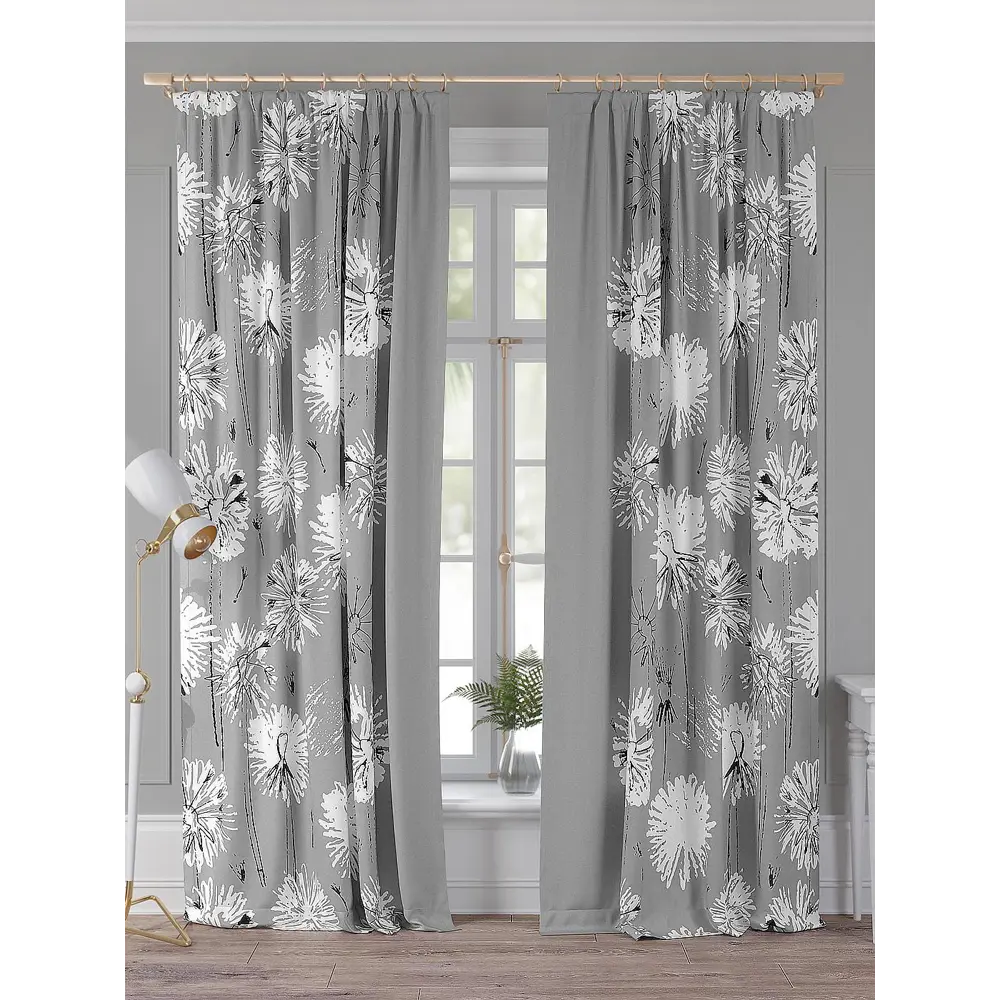 Фото Комплект штор Comfy Way Филиринс TD-958467 на шторной ленте, 260x150 см, цвет разноцветный Фото Комплект штор Comfy Way Филиринс TD-958467 на шторной ленте, 260x150 см, цвет разноцветный