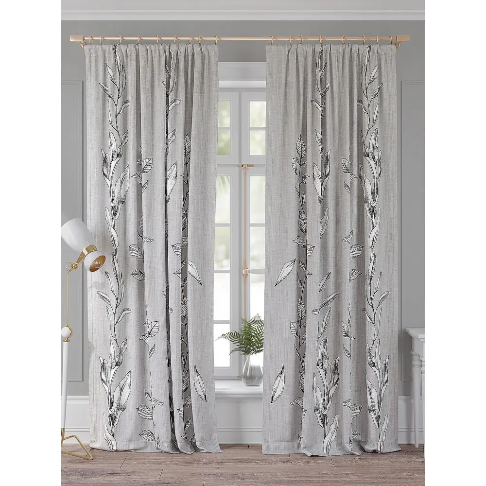 Фото Комплект штор Comfy Way Рокмиторс TD-958475 на шторной ленте, 260x150 см, цвет разноцветный Фото Комплект штор Comfy Way Рокмиторс TD-958475 на шторной ленте, 260x150 см, цвет разноцветный
