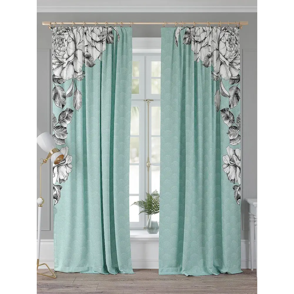Фото Комплект штор Comfy Way Ренпронс TD-958494 на шторной ленте, 260x150 см, цвет разноцветный Фото Комплект штор Comfy Way Ренпронс TD-958494 на шторной ленте, 260x150 см, цвет разноцветный