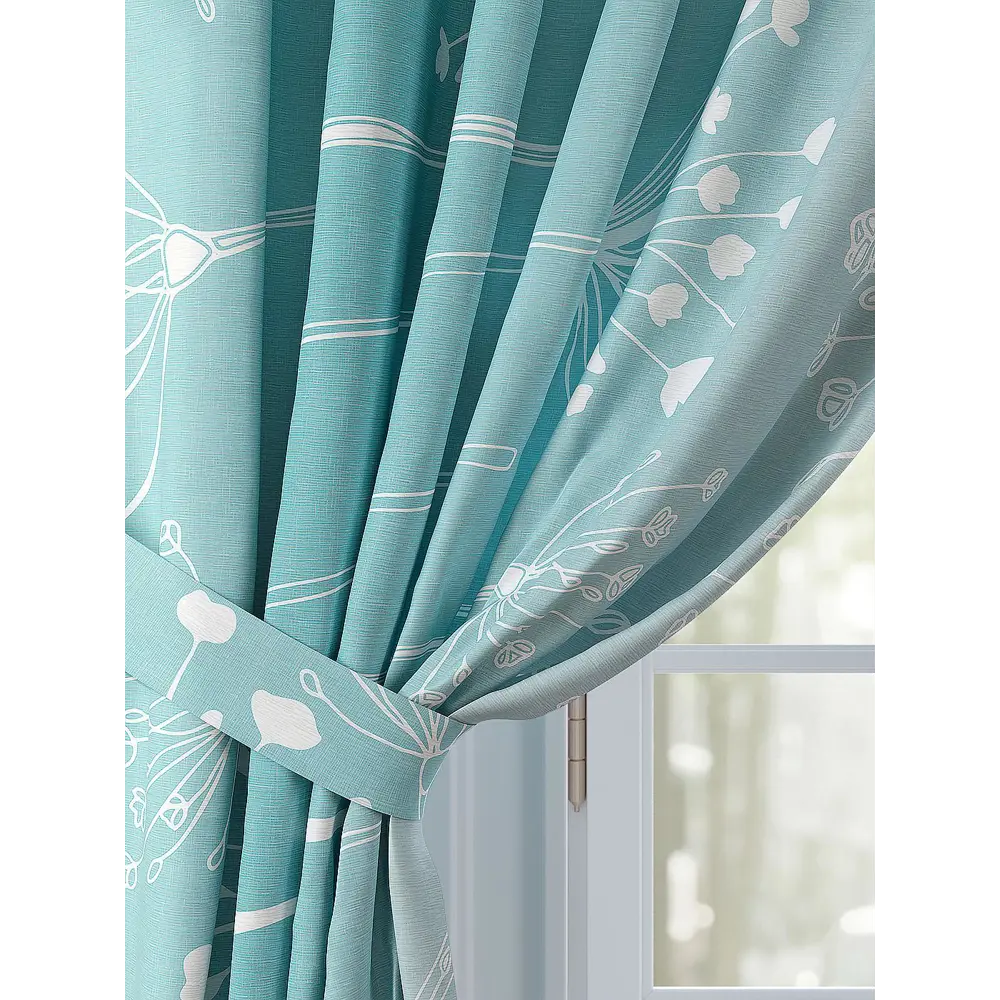 Фото 3 Комплект штор Comfy Way Лорикверс TD-958498 на шторной ленте, 260x150 см, цвет белый Фото 3 Комплект штор Comfy Way Лорикверс TD-958498 на шторной ленте, 260x150 см, цвет белый