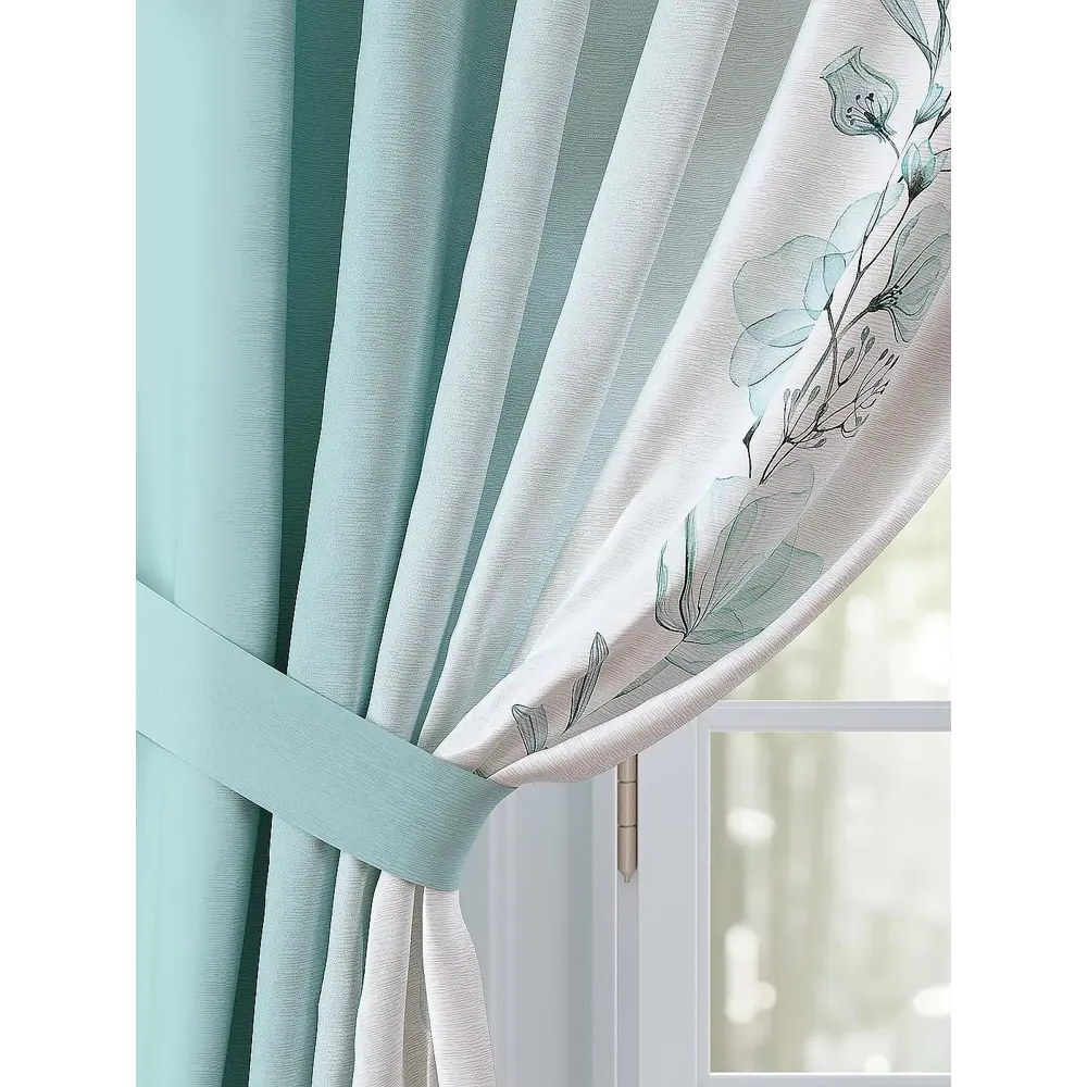 Фото 3 Комплект штор Comfy Way Рилшес TD-958514 на шторной ленте, 260x150 см, цвет разноцветный Фото 3 Комплект штор Comfy Way Рилшес TD-958514 на шторной ленте, 260x150 см, цвет разноцветный