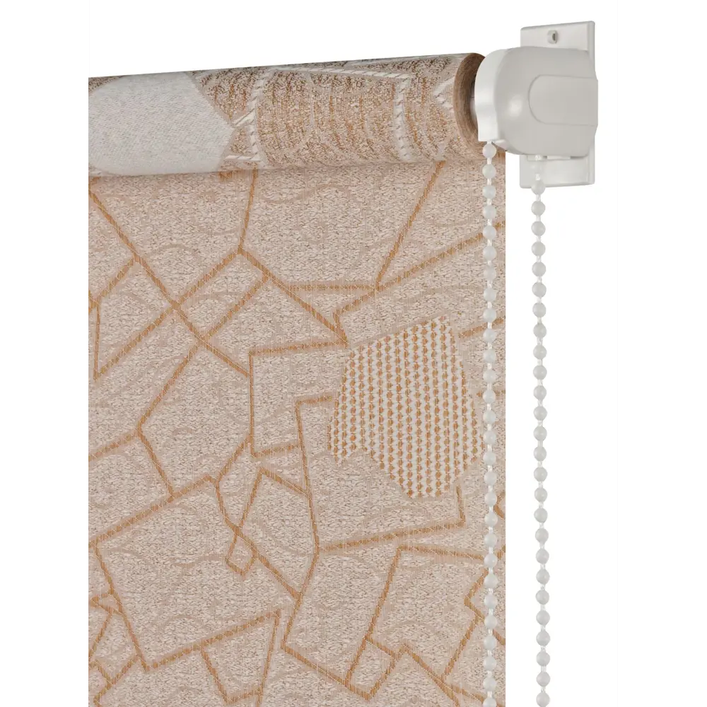 Фото 2 Миниролло ПраймДекор "Геометрия" серебристо-бежевый 68x170 Фото 2 Миниролло ПраймДекор "Геометрия" серебристо-бежевый 68x170