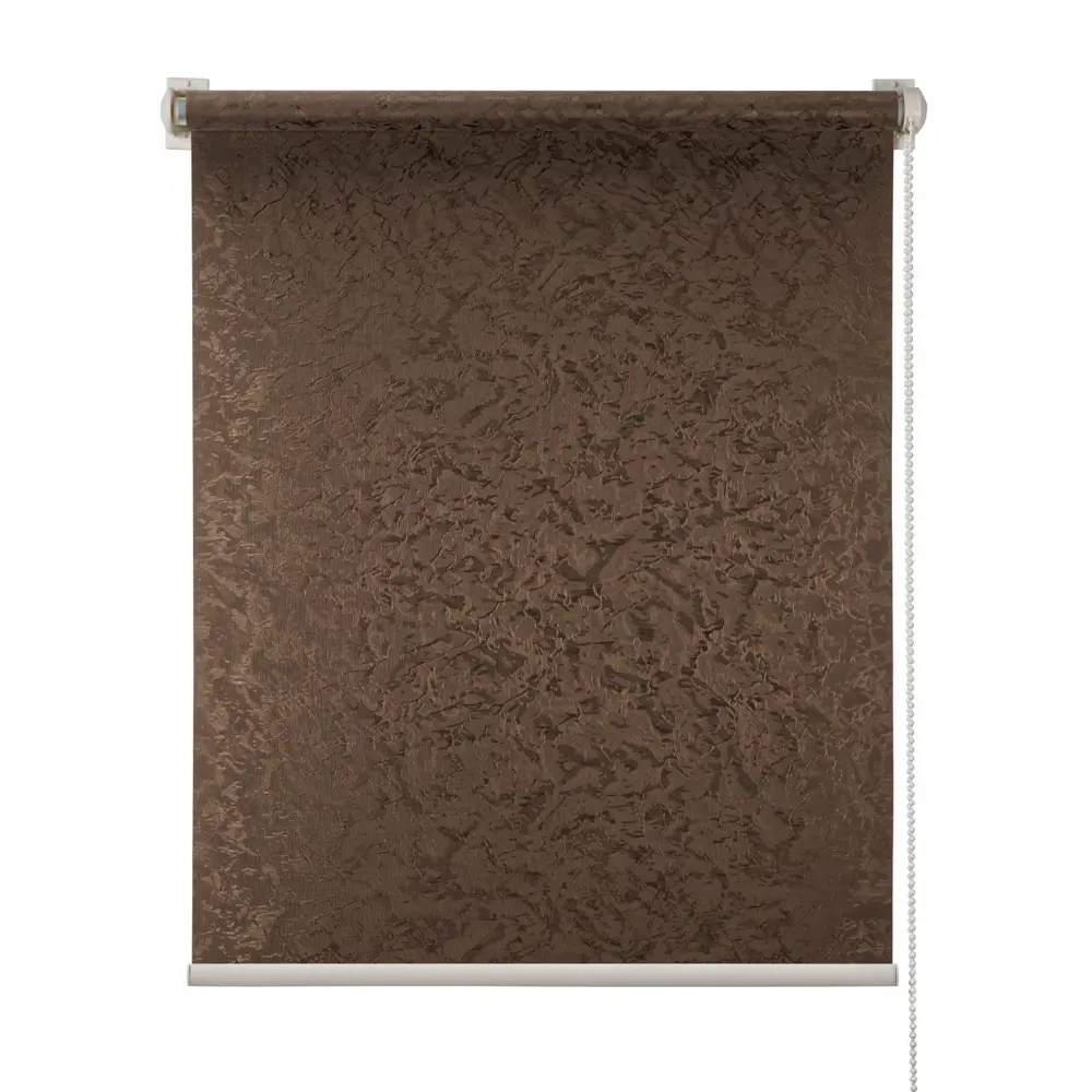 Фото Миниролло ПраймДекор "Фрост" коричневый 43x170 Фото Миниролло ПраймДекор "Фрост" коричневый 43x170