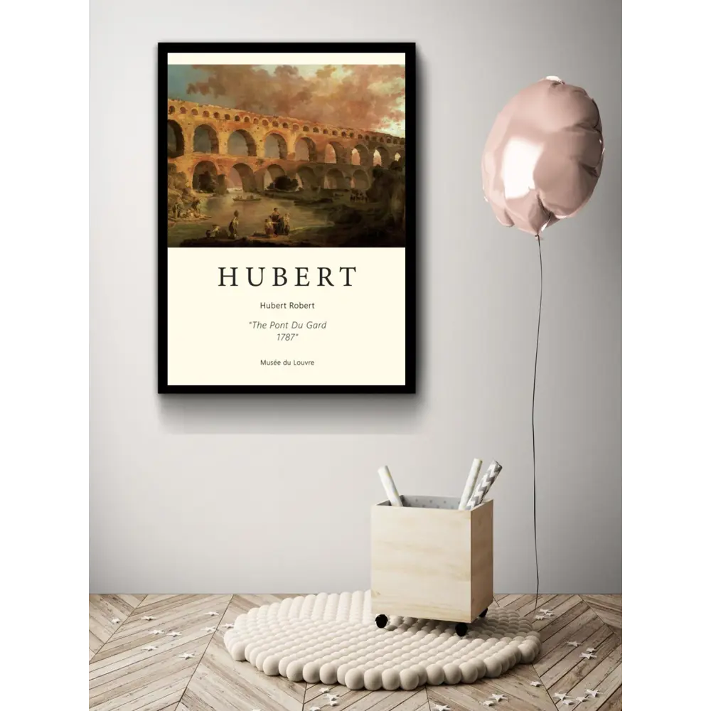 Фото 2 Постер на холсте Юбер Робер - Мост Гарда 50x70 см в подарочном тубусе без рамы Фото 2 Постер на холсте Юбер Робер - Мост Гарда 50x70 см в подарочном тубусе без рамы