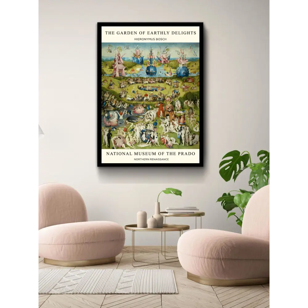 Фото 3 Постер Иероним Босх - Сад земных наслаждений 60x90 см в раме Фото 3 Постер Иероним Босх - Сад земных наслаждений 60x90 см в раме