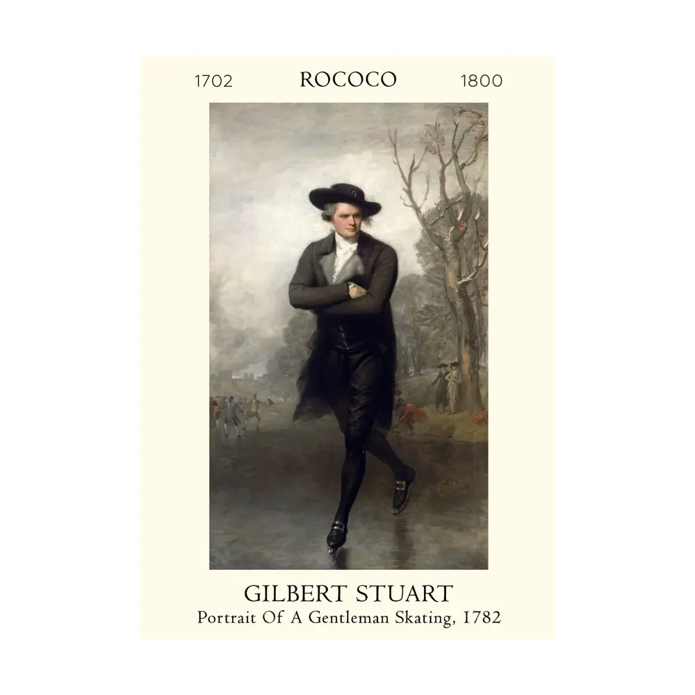 Фото Постер Гилберт Стюарт - Конькобежец 40x50 см в раме Фото Постер Гилберт Стюарт - Конькобежец 40x50 см в раме