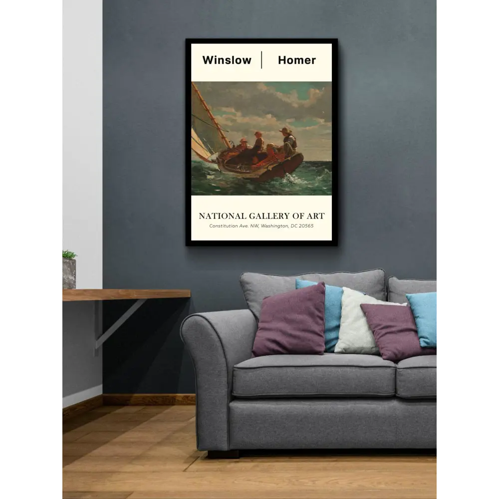 Фото 2 Постер Уинслоу Хомер - Попутный ветер 60x90 см в раме Фото 2 Постер Уинслоу Хомер - Попутный ветер 60x90 см в раме