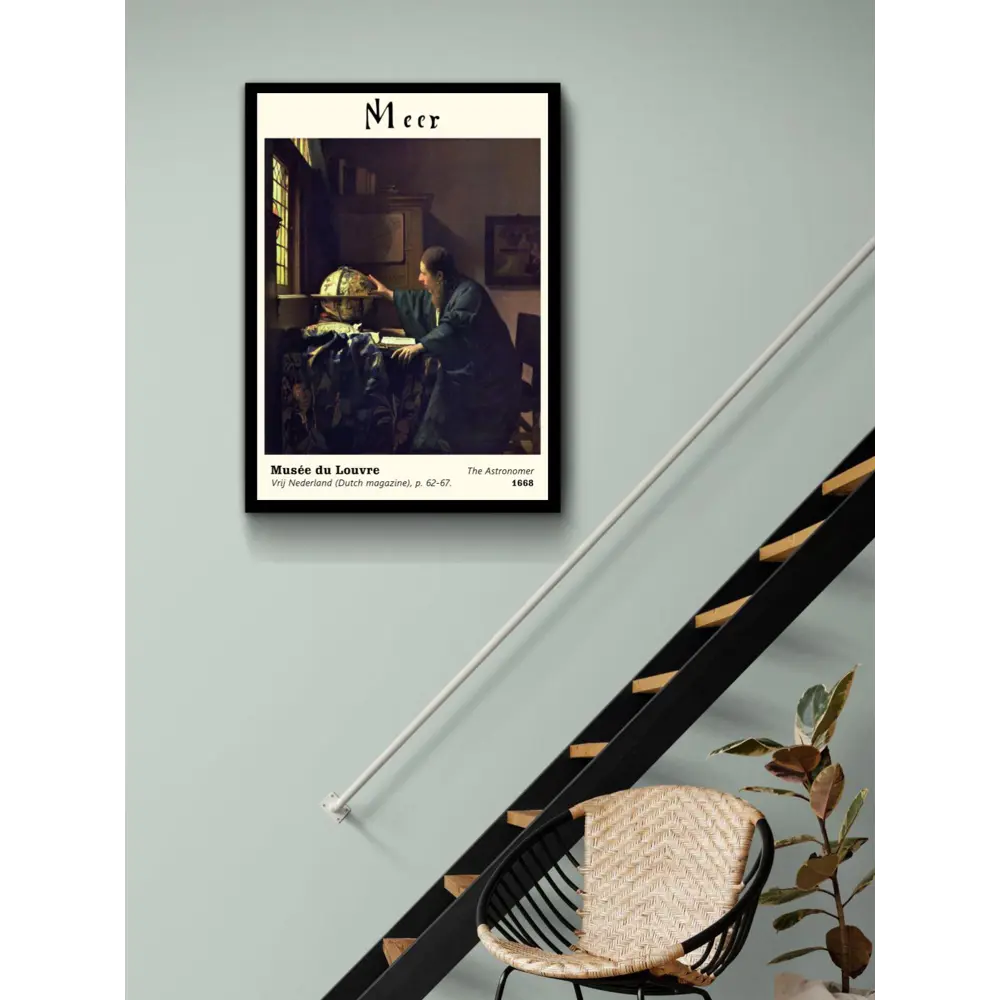 Фото 3 Постер Ян Вермеер - Астроном 40x50 см в раме Фото 3 Постер Ян Вермеер - Астроном 40x50 см в раме