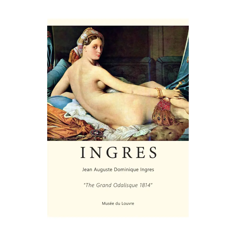 Фото Постер Жан Огюст Доминик Энгр - Большая одалиска 40x50 см в раме Фото Постер Жан Огюст Доминик Энгр - Большая одалиска 40x50 см в раме