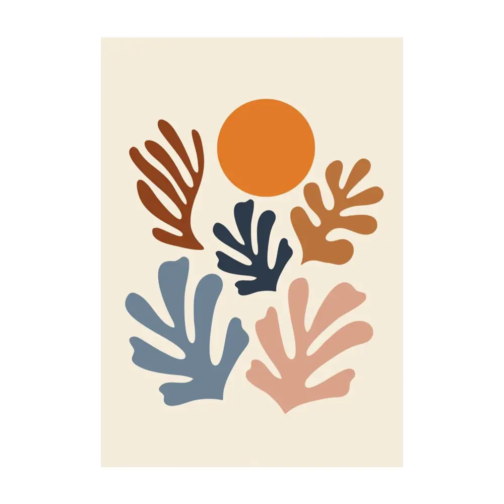 Фото Постер Анри Матисс - Разноцветные формы 50x70 см в раме Фото Постер Анри Матисс - Разноцветные формы 50x70 см в раме