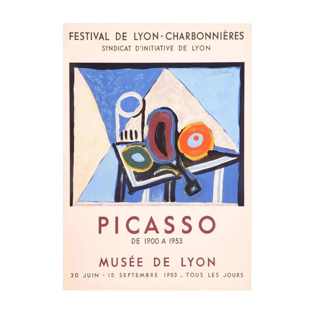 Фото Постер на холсте Пабло Пикассо - Натюрморт 50x70 см в подарочном тубусе без рамы