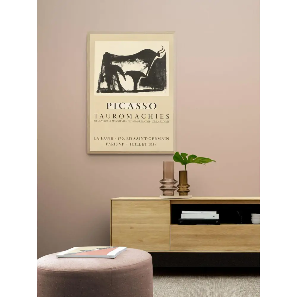 Фото 2 Постер на холсте Пабло Пикассо - Бык 40x50 см в подарочном тубусе без рамы