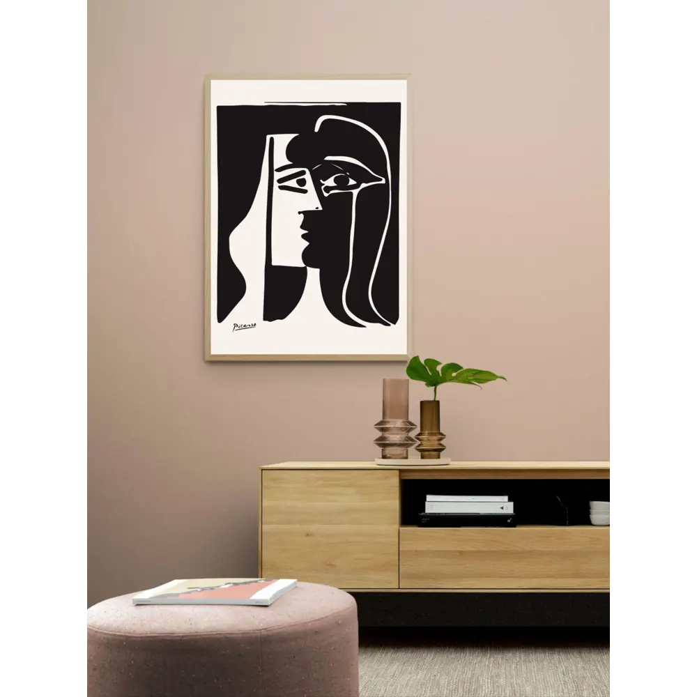 Фото 2 Постер на холсте Пабло Пикассо - Минималистичный черно-белый портрет 60x90 см в подарочном тубусе без рамы Фото 2 Постер на холсте Пабло Пикассо - Минималистичный черно-белый портрет 60x90 см в подарочном тубусе без рамы