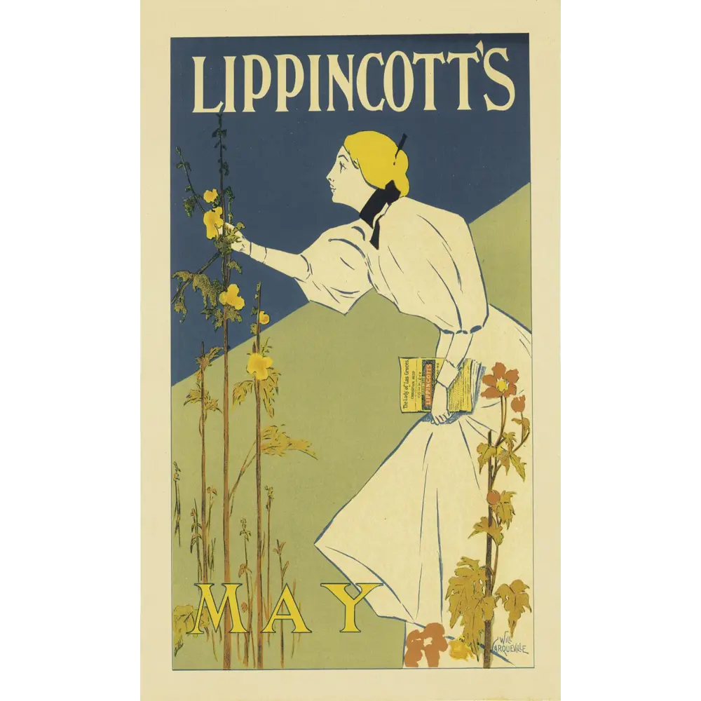 Фото Постер на холсте Рекламный плакат - Lippincotts May 60x90 см в подарочном тубусе без рамы