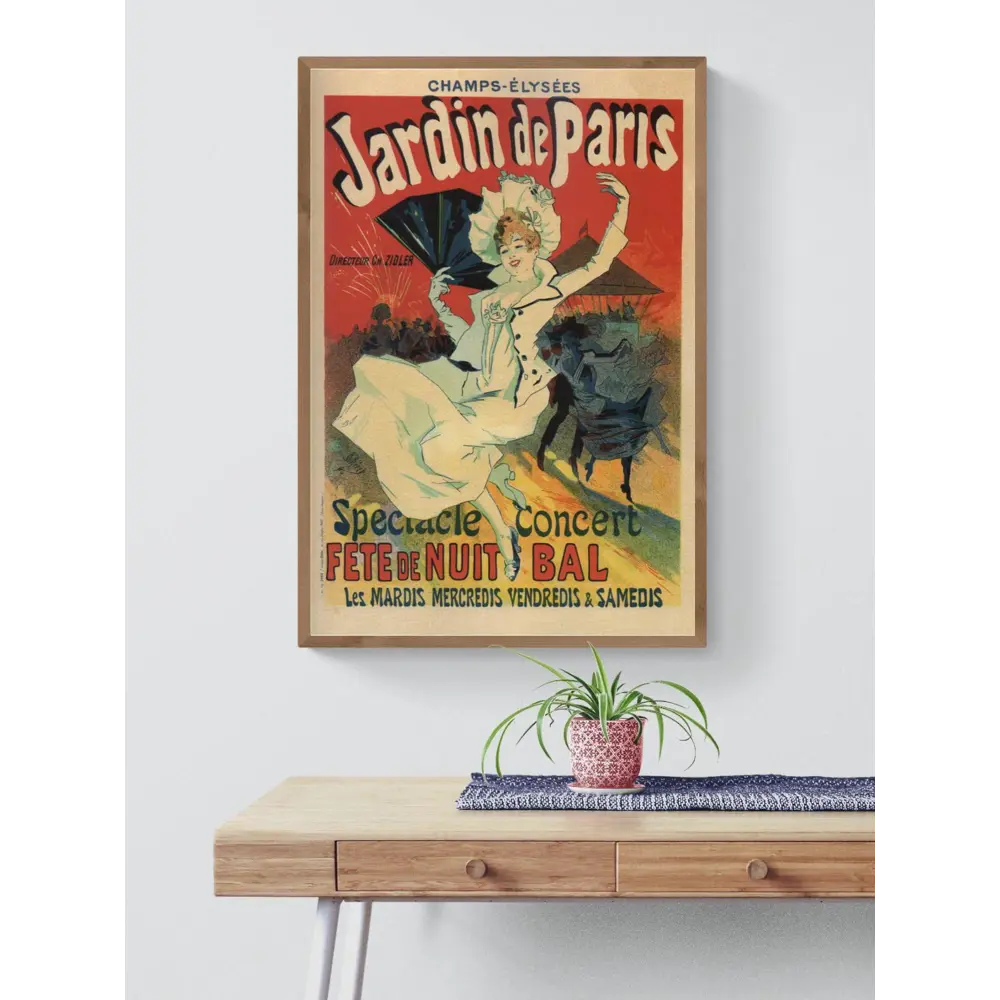 Фото 3 Постер на холсте Афиша - Jardin de Paris 50x70 см в подарочном тубусе без рамы