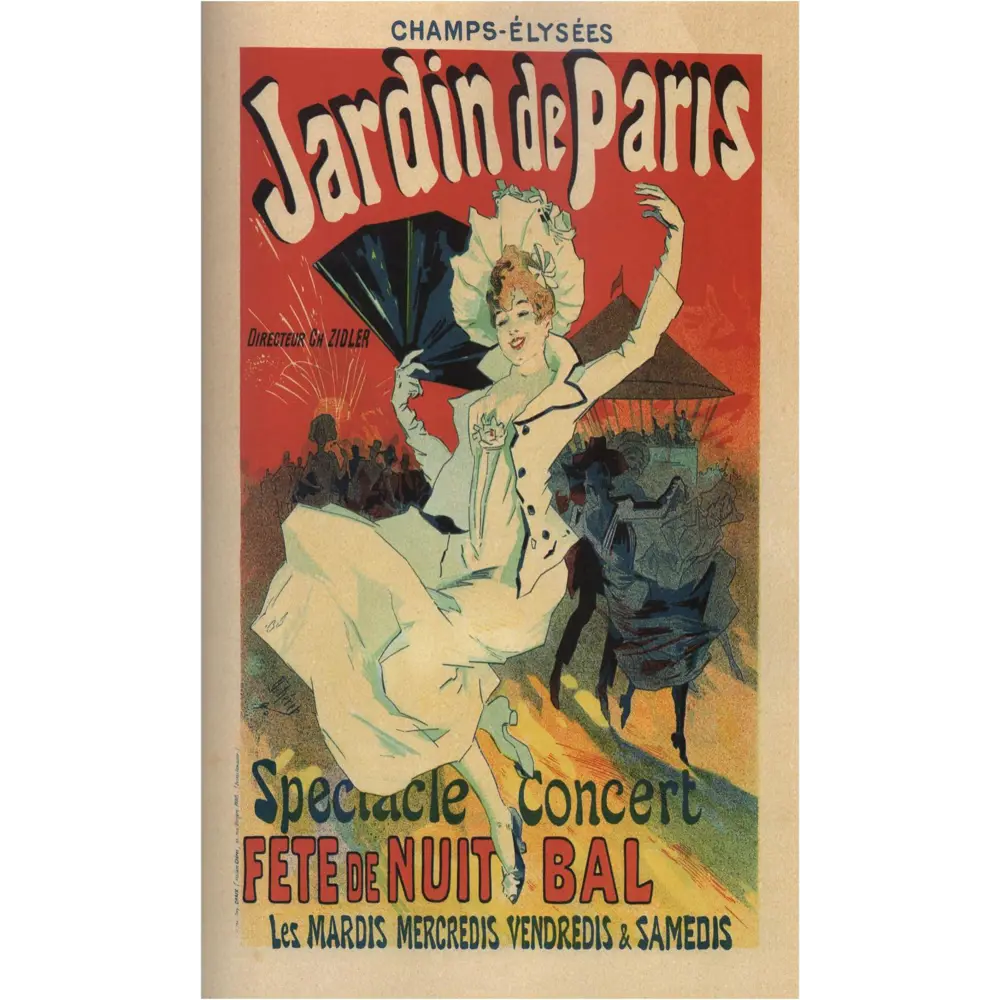 Фото Постер на холсте Афиша - Jardin de Paris 60x90 см в подарочном тубусе без рамы Фото Постер на холсте Афиша - Jardin de Paris 60x90 см в подарочном тубусе без рамы