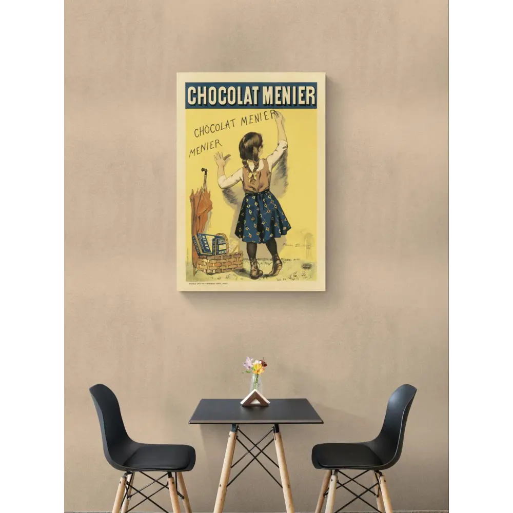 Фото 2 Постер на холсте Рекламный плакат - Шоколад Chocolat Menier 90x120 см в подарочном тубусе без рамы Фото 2 Постер на холсте Рекламный плакат - Шоколад Chocolat Menier 90x120 см в подарочном тубусе без рамы