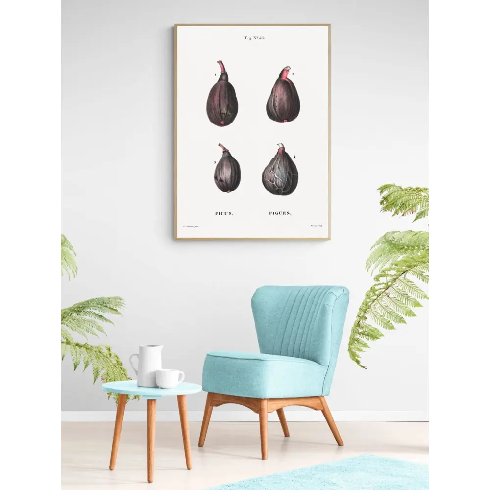 Фото 2 Постер на холсте Фрукты - Фикусы и инжиры 60x90 см в подарочном тубусе без рамы