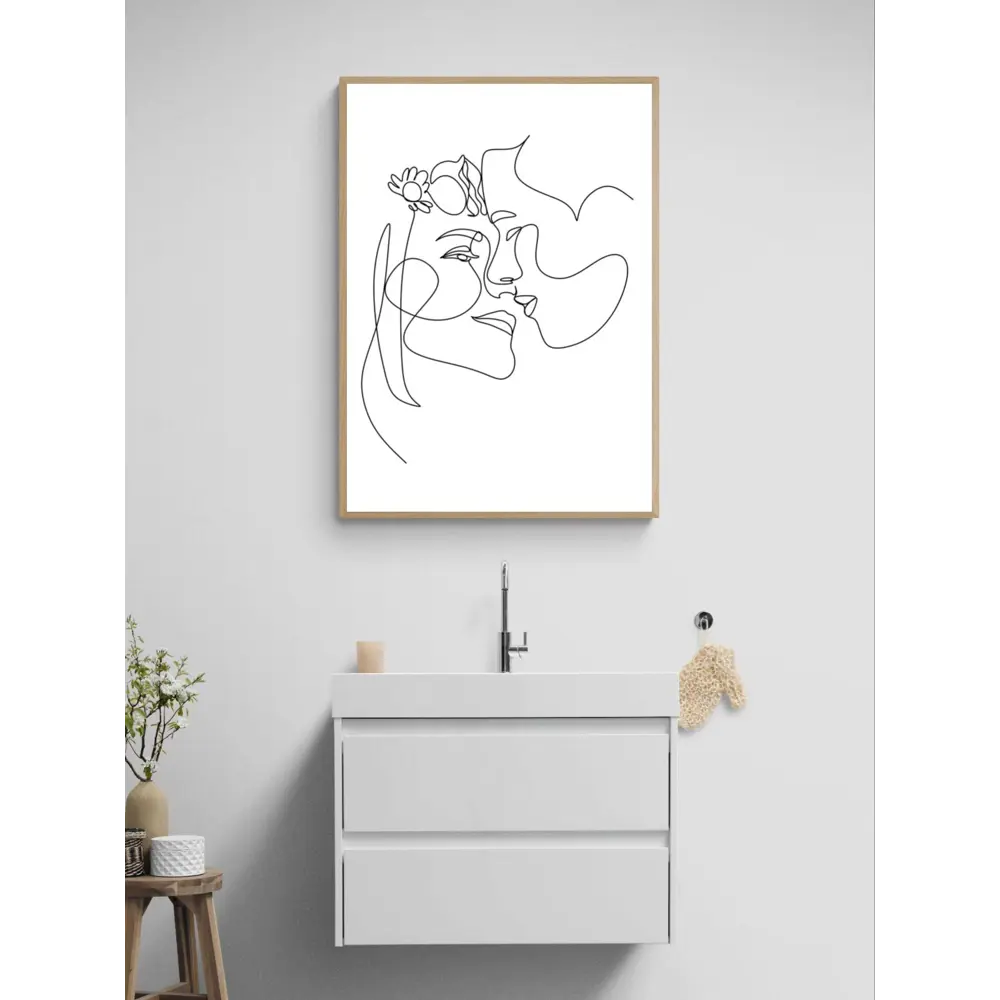 Фото 3 Постер Линии - Нежный поцелуй 60x90 см в раме Фото 3 Постер Линии - Нежный поцелуй 60x90 см в раме