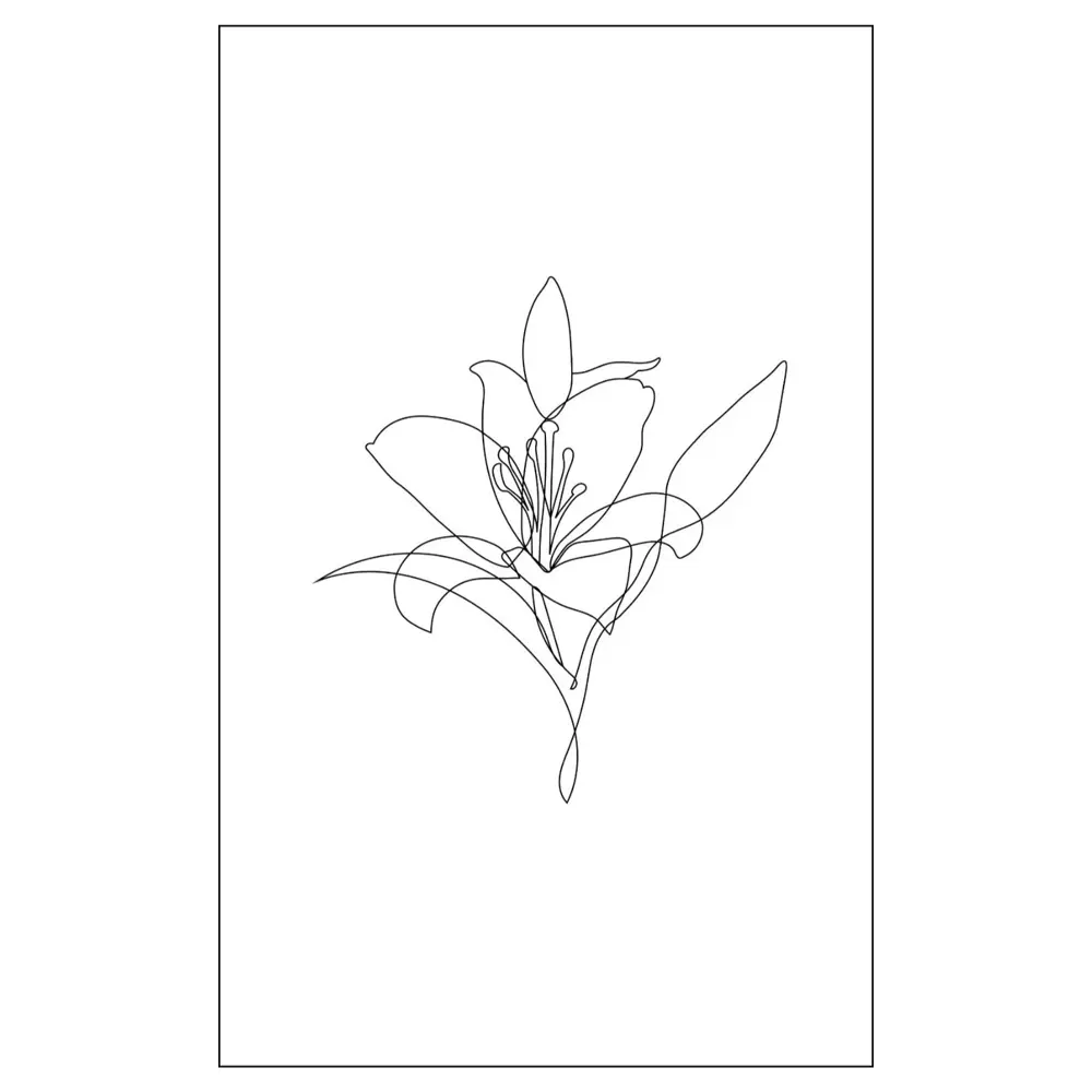 Фото Постер на холсте Линии - Лилия 50x70 см в подарочном тубусе без рамы Фото Постер на холсте Линии - Лилия 50x70 см в подарочном тубусе без рамы
