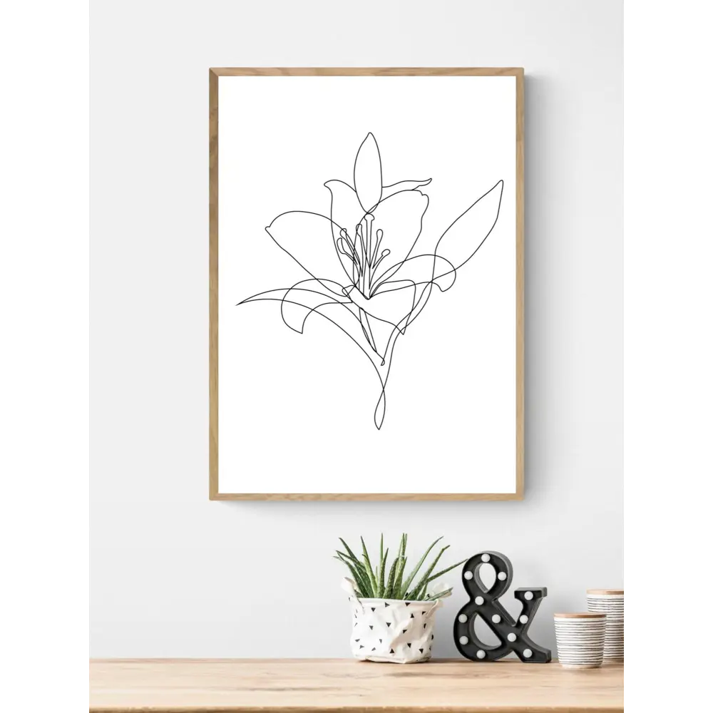 Фото 3 Постер на холсте Линии - Лилия 50x70 см в подарочном тубусе без рамы Фото 3 Постер на холсте Линии - Лилия 50x70 см в подарочном тубусе без рамы