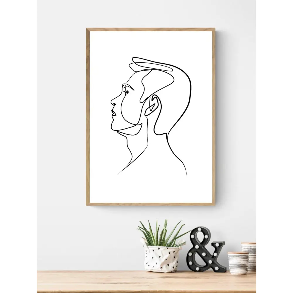 Фото 3 Постер на холсте Линии - Силуэт мужчины 60x90 см в подарочном тубусе без рамы Фото 3 Постер на холсте Линии - Силуэт мужчины 60x90 см в подарочном тубусе без рамы