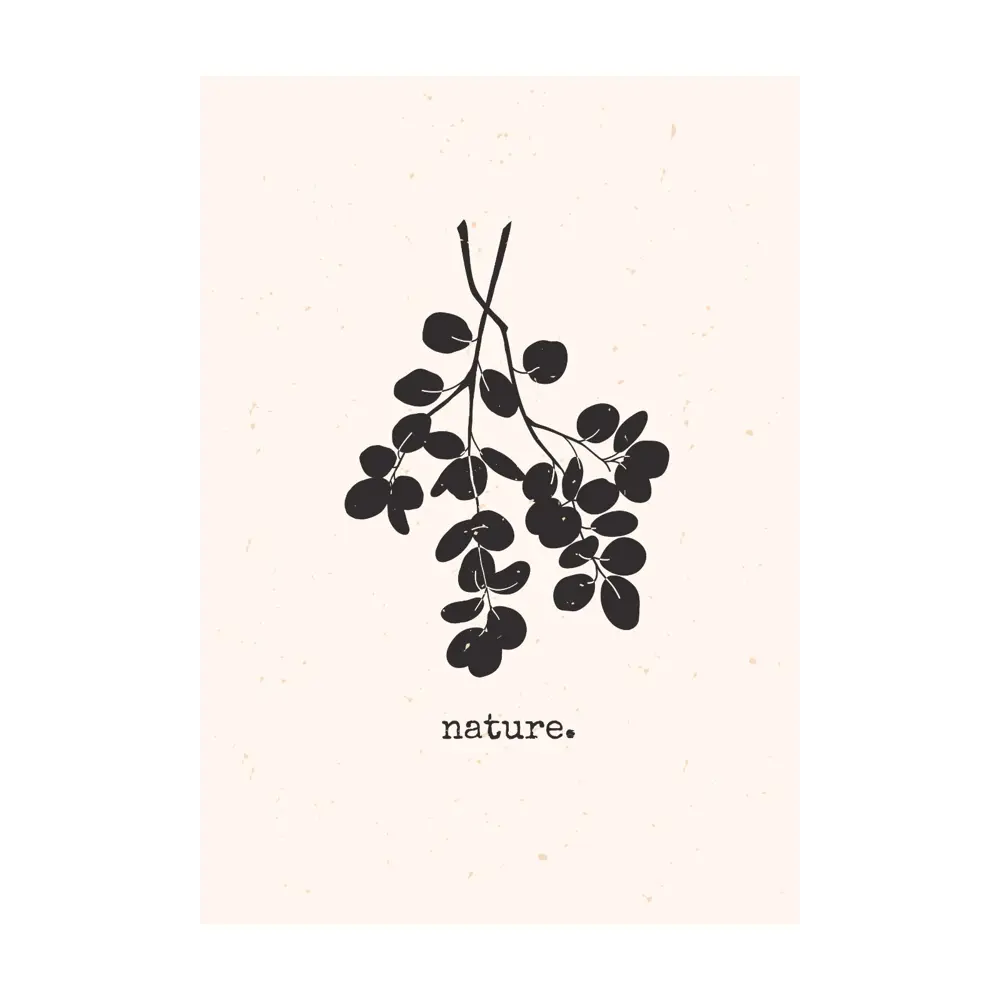 Фото Постер Цветы и растения - Черные листья 60x90 см в раме Фото Постер Цветы и растения - Черные листья 60x90 см в раме