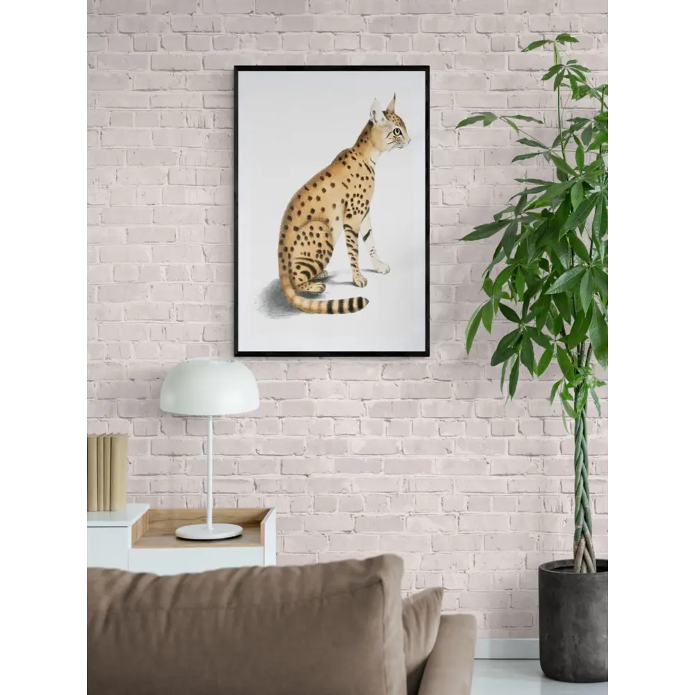 Фото 2 Постер Кошки - Дикая кошка 40x50 см в раме Фото 2 Постер Кошки - Дикая кошка 40x50 см в раме