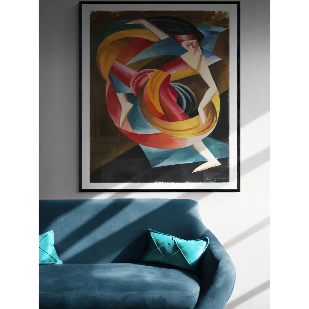 Фото 2 Постер на холсте Геометрия - Яркий танец 90x120 см в подарочном тубусе без рамы