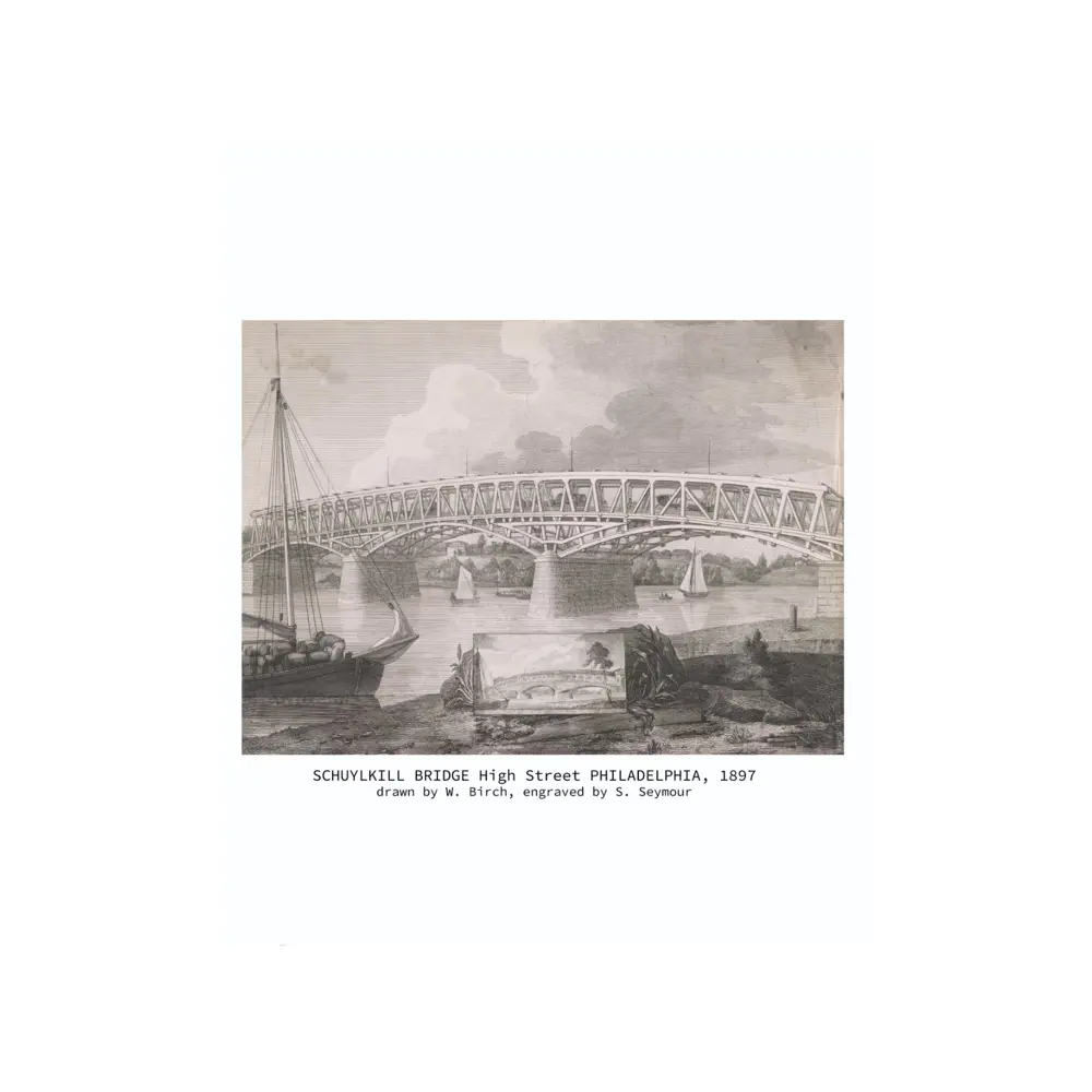 Фото Постер Мосты - Мост Шайлкилл 50x70 см в раме