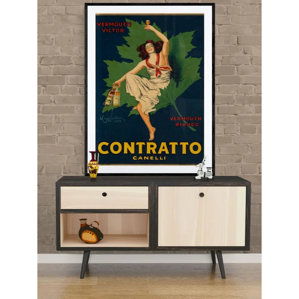 Фото 2 Постер на холсте Рекламный плакат - Итальянский ликер Contratto Canelli 40x50 см в подарочном тубусе без рамы маленький Фото 2 Постер на холсте Рекламный плакат - Итальянский ликер Contratto Canelli 40x50 см в подарочном тубусе без рамы маленький
