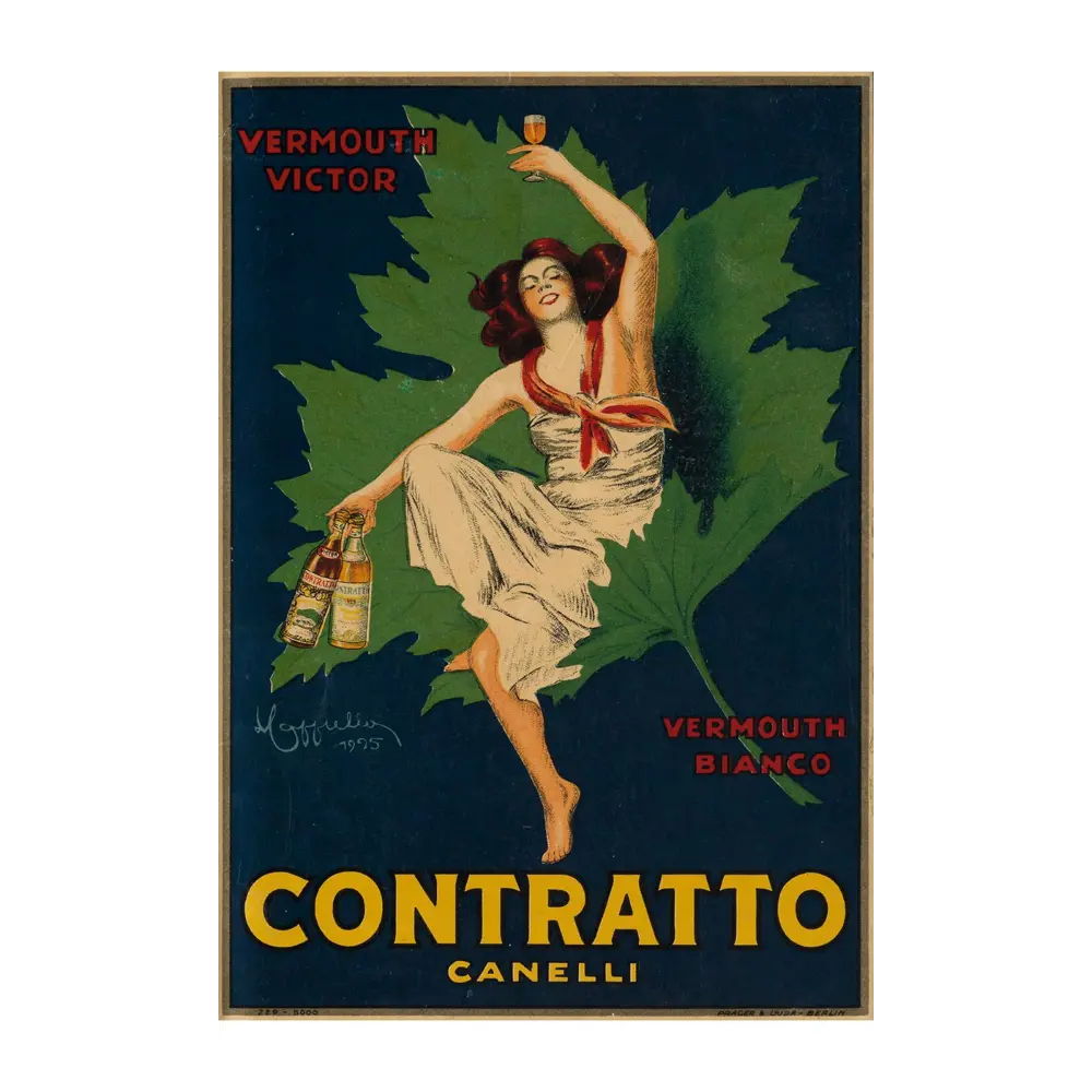 Фото Постер Рекламный плакат - Итальянский ликер Contratto Canelli 50x70 см в раме Фото Постер Рекламный плакат - Итальянский ликер Contratto Canelli 50x70 см в раме