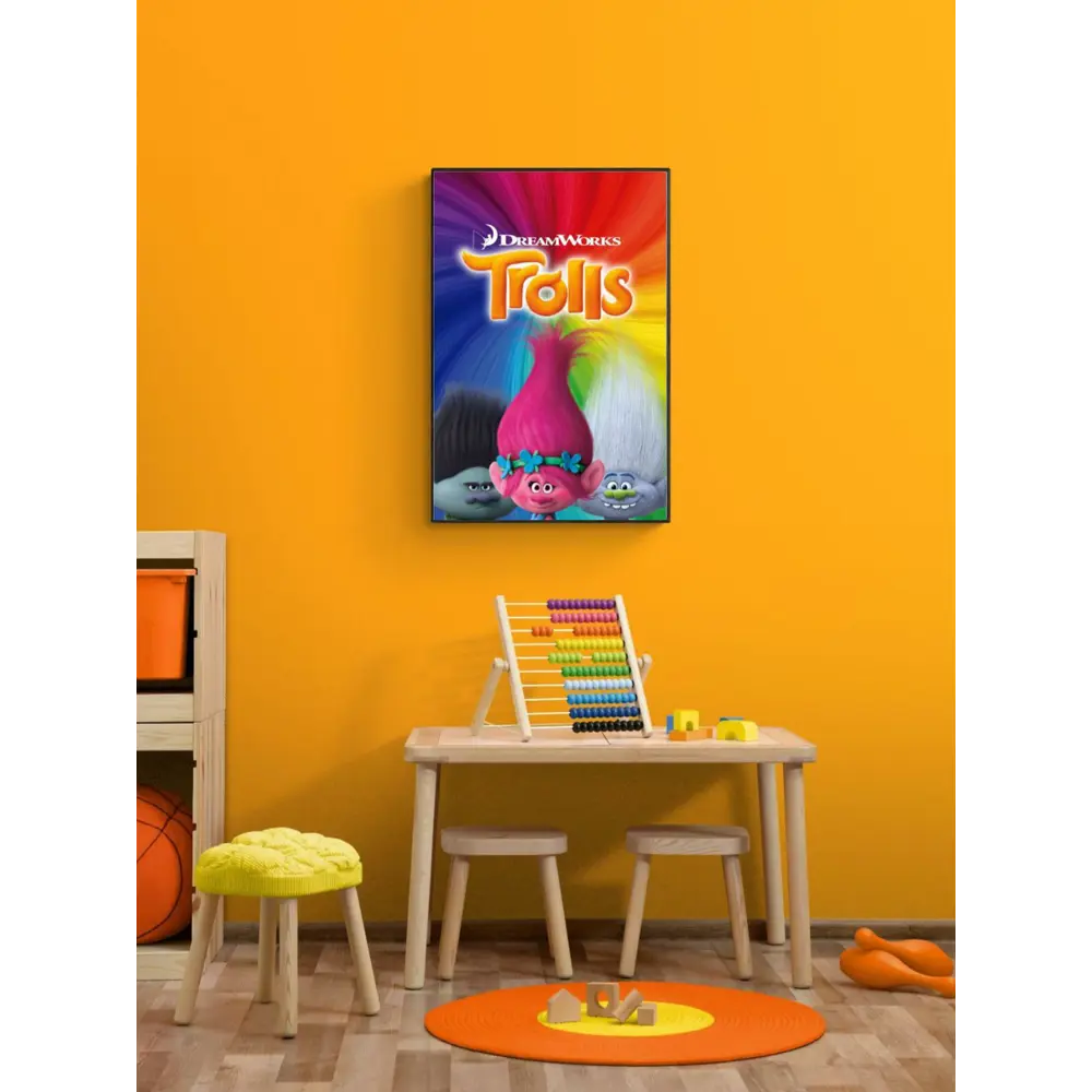 Фото Постер на холсте Тролли 50x70 см в подарочном тубусе без рамы Фото Постер на холсте Тролли 50x70 см в подарочном тубусе без рамы