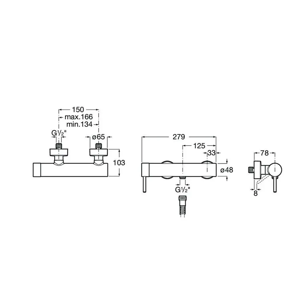 Фото 2 Смеситель для душа Roca Lanta однорычажный цвет хром 5A2111C00 Фото 2 Смеситель для душа Roca Lanta однорычажный цвет хром 5A2111C00