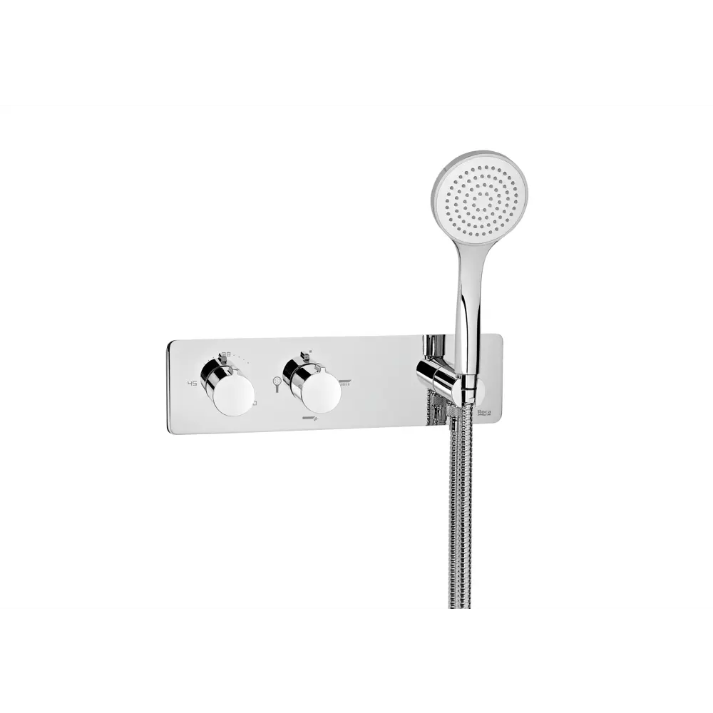 Фото Смеситель для душа Roca Puzzle термостатический цвет хром 5A2805C00 Фото Смеситель для душа Roca Puzzle термостатический цвет хром 5A2805C00