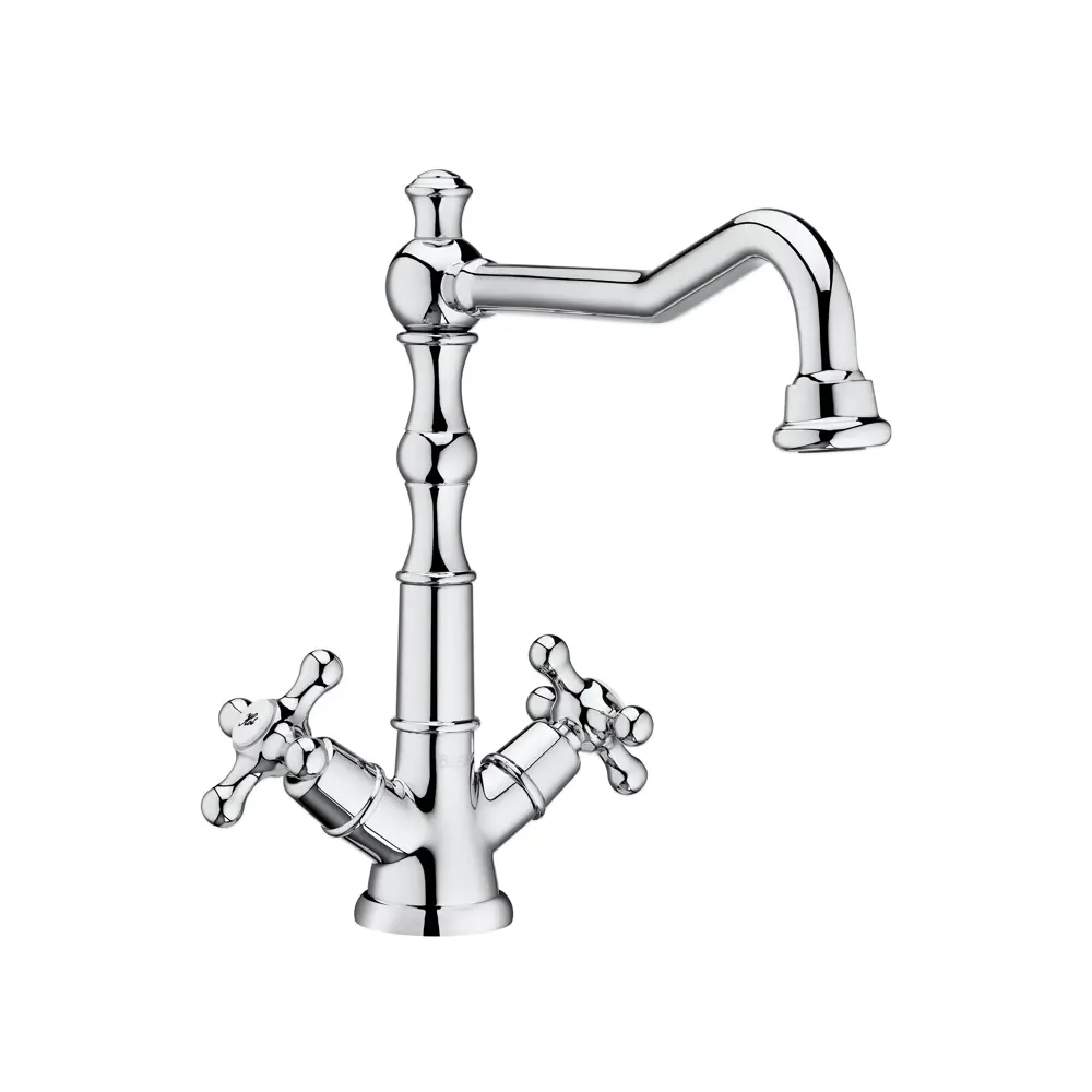 Фото Смеситель для раковины Roca Carmen двухвентильный цвет хром 5A384BC00 Фото Смеситель для раковины Roca Carmen двухвентильный цвет хром 5A384BC00