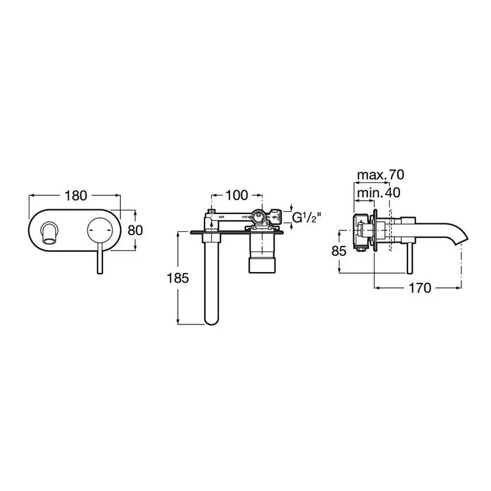 Фото 2 Смеситель для раковины Roca Lanta однорычажный цвет хром 5A3511C00 Фото 2 Смеситель для раковины Roca Lanta однорычажный цвет хром 5A3511C00